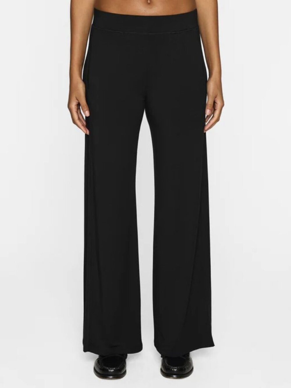 Bleusalt Cindy Pant Lite 2 M Black Loungewear Travel Stretch Comfy Modal Pull On